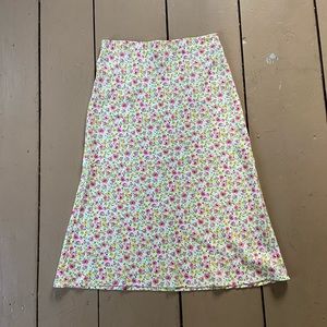 Floral midi skirt